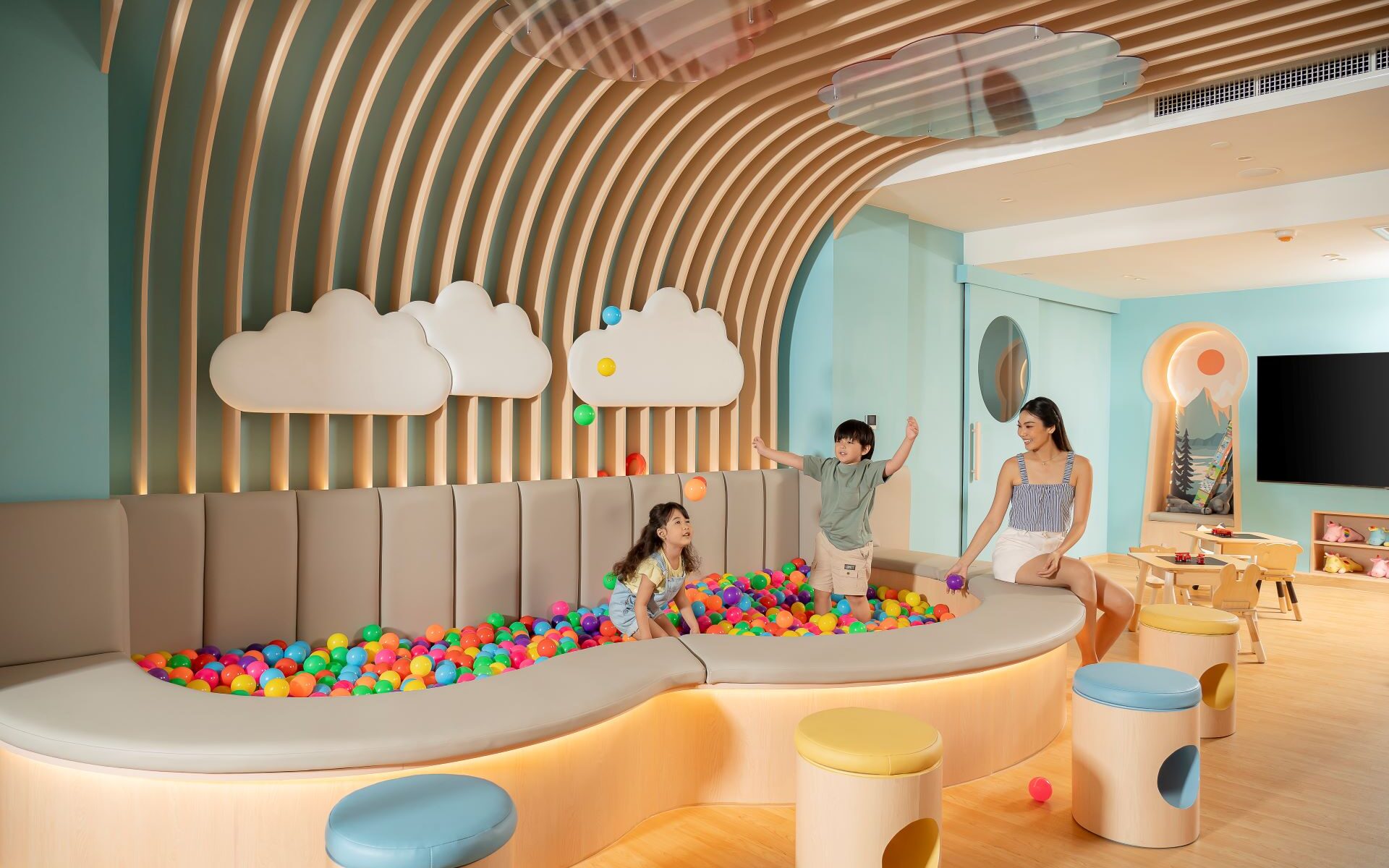 Hotel in Bangkok with Kids Club offering fun activities for children at Novotel Living Bangkok Sukhumvit Legacy.
