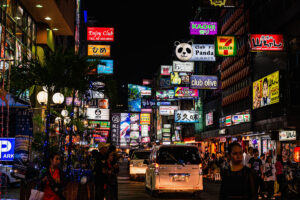 Night market near hotel