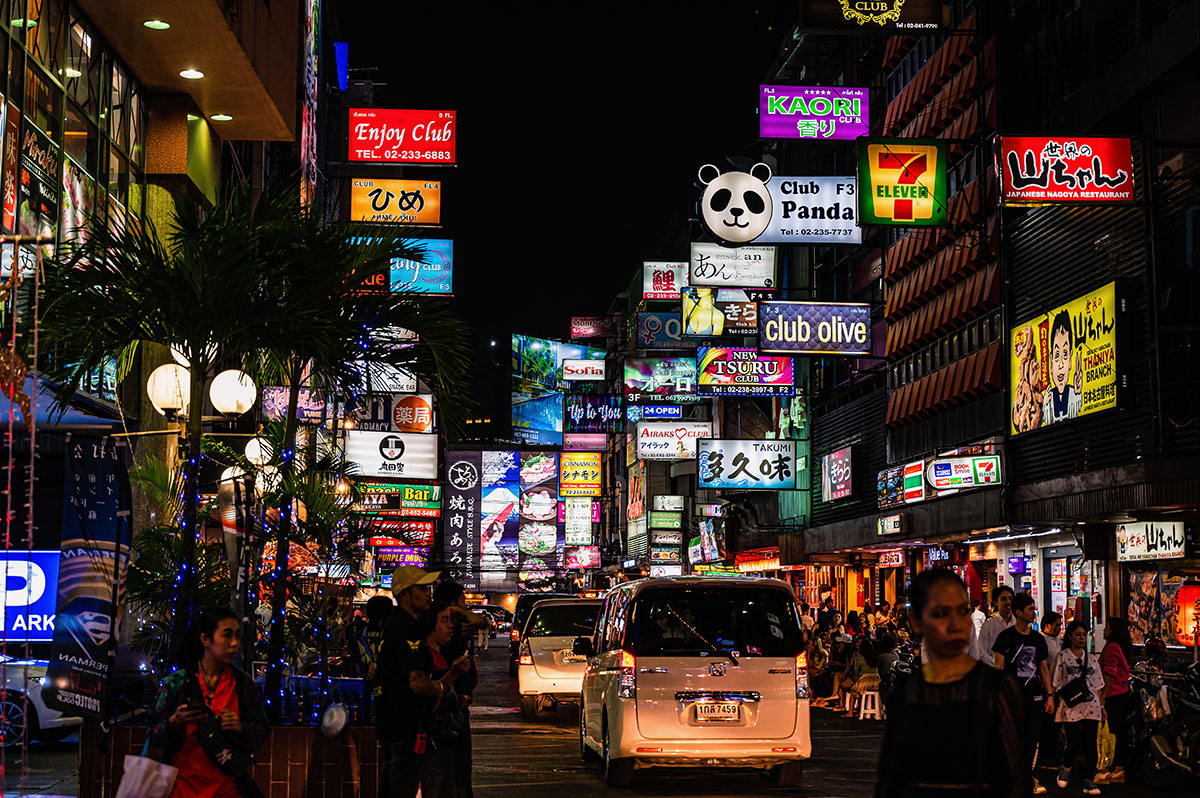 Night market near hotel